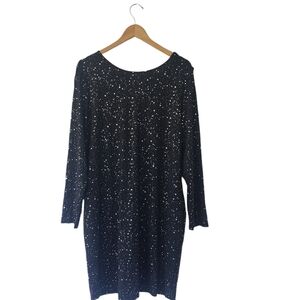 SHEIN Dress. Black and White. Size 3X. Speckled. Open Back. Black Dress.…